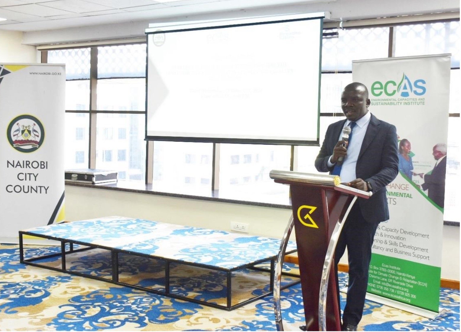 CEO of ECAS Institute, Jacob Olonde, giving his opening remarks/ Source: ECAS Institute