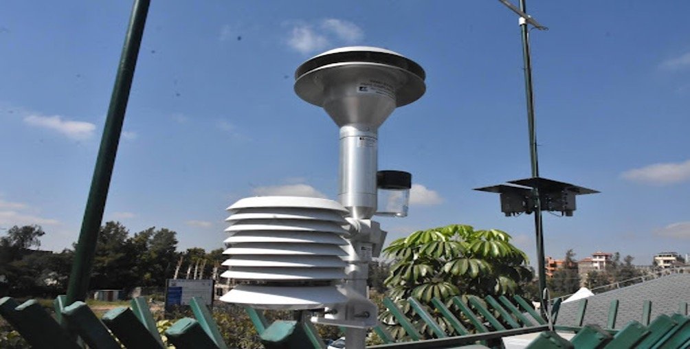 A Close View of the Air Quality Monitoring Station at the Mama Lucy Kibaki Hospital, Nairobi /Source: Clique Pictures