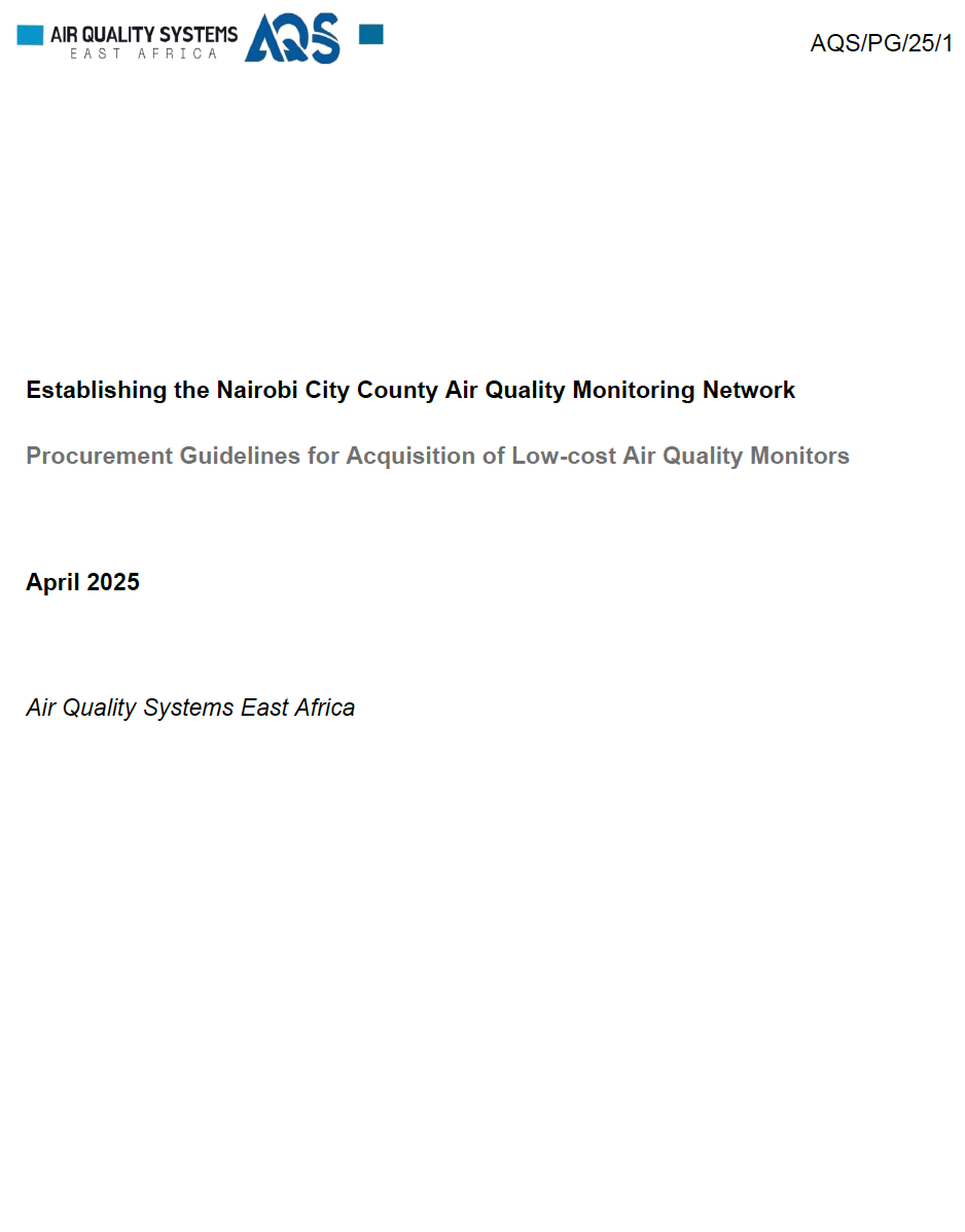 Procurement Guidelines for Acquisition of Low-cost Air Quality Monitors