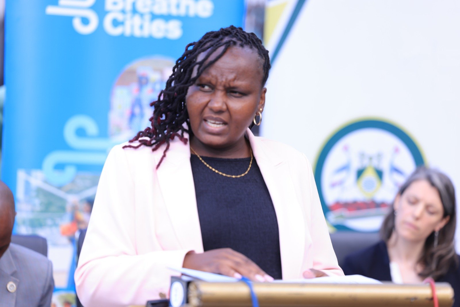 Maureen Njeri, CECM Green Nairobi, speaking on Nairobi's Air Quality
