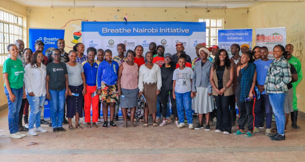 Residents of Korogocho joined local leaders and organisations for a Breathe Cities workshop to tackle air pollution.